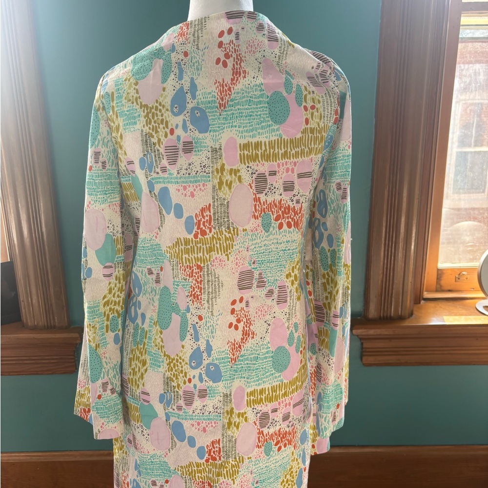 Colorful Patterned Side Tie Jacket - Picture 2 of 4